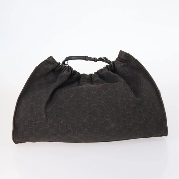 GUCCI GG Canvas Supreme Bamboo Bag Nylon PVC 3 Set Beige Black Auth - Picture 14 of 16